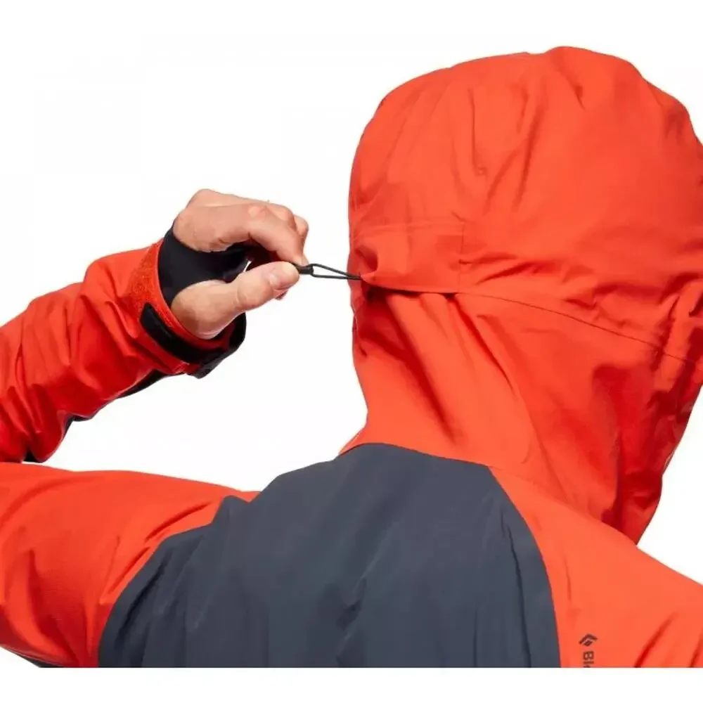 Black Diamond Dawn Patrol Hybrid Shell Jacket Mens Med Hoodie Performance $365 - Picture 4 of 5